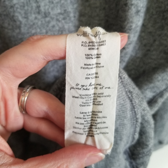 Aritzia Wilfred Free Rachel Grey Heathered Crew - Picture 9 of 10